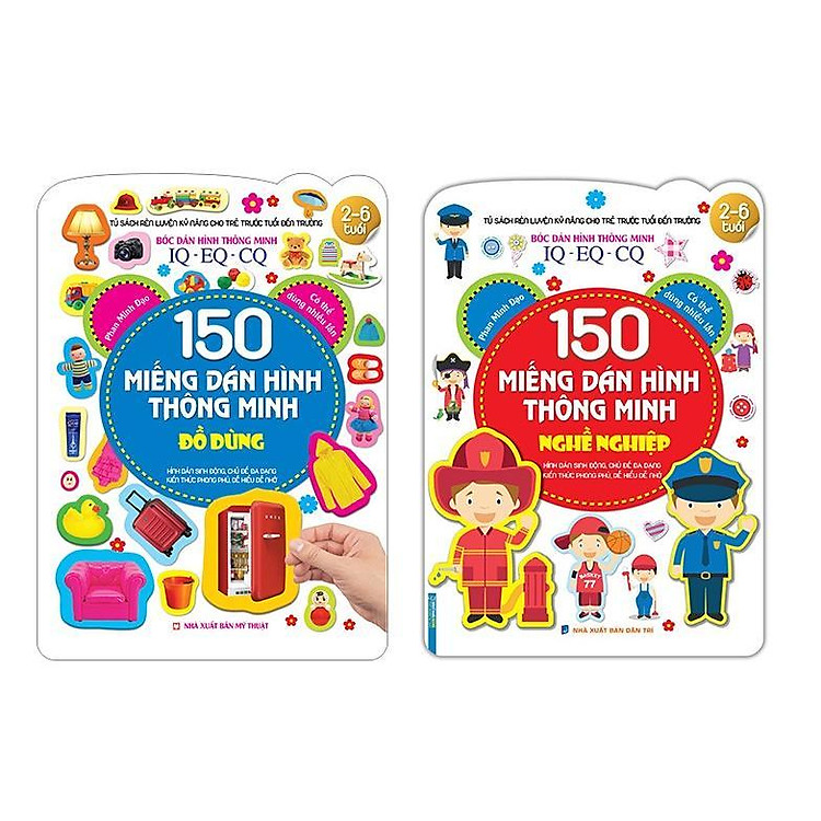 Bóc Dán Hình IQ EQ CQ – 150 Miếng Dán Hình Thông Minh