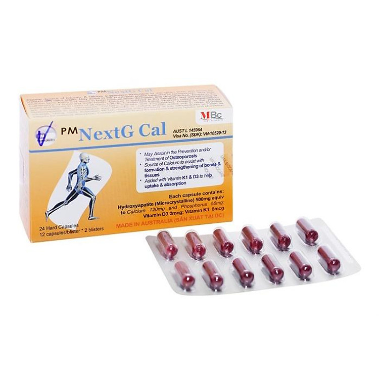 PM NEXTG CAL - BỔ SUNG CANXI, DÙNG CHO BN LOÃNG XƯƠNG-HỘP 60 VIÊN NHẬP KHẨU TRỰC TIẾP TỪ AUSTRALIA