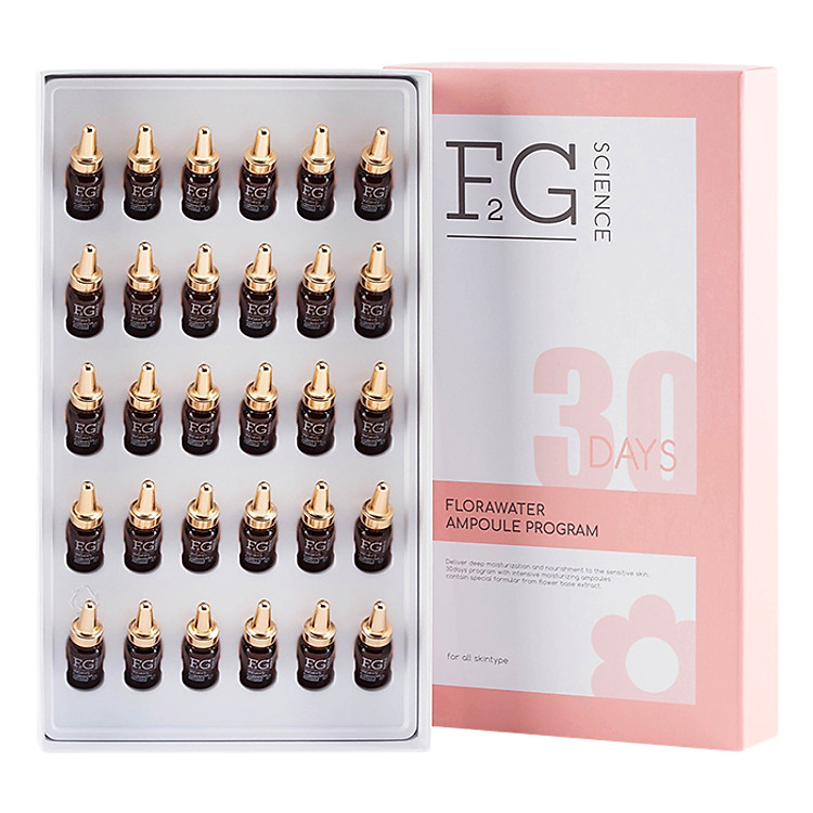Tinh chất dưỡng chuyên sâu, phục hồi và hỗ trợ điều trị da sau 30 ngày F2G Science 30Days Florawater Ampoule Program (2ml x 30pcs)
