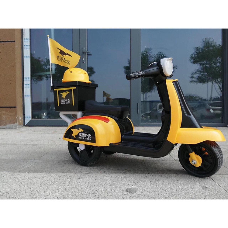 XE MÁY ĐIỆN TRẺ EM THỜI TRANG CHO CÁC BÉ TỪ 2 ĐẾN 9 TUỔI-GIAO MÀU NGẪU NHIÊN