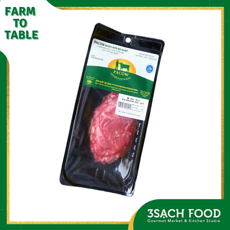 Thịt Bò Xào Pacow - gói 250gr - Sản xuất và bảo quản theo công nghệ Úc.