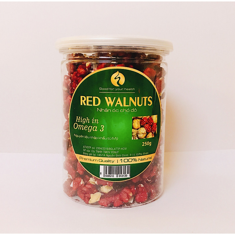 Hạt Óc Chó đỏ tách vỏ Hũ 250g