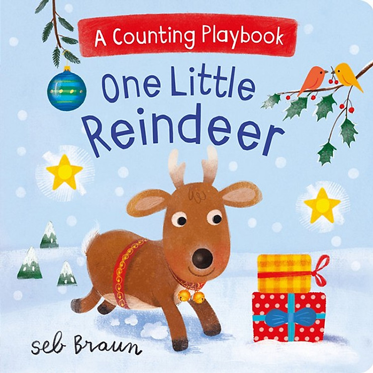 Sách Christmas A Counting Playbook: One Little Reindeer