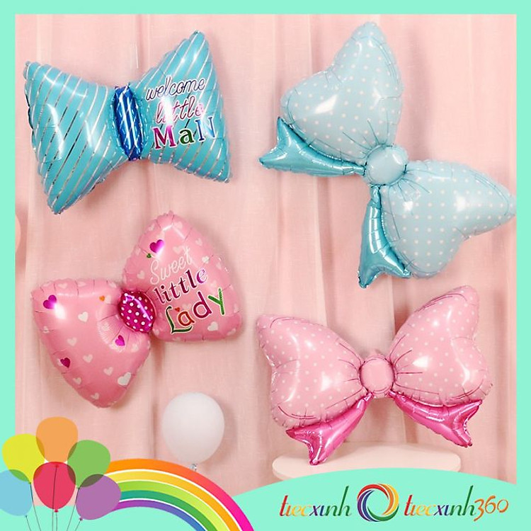 Bong bóng trang trí tiệc hình nơ - Ảnh 3