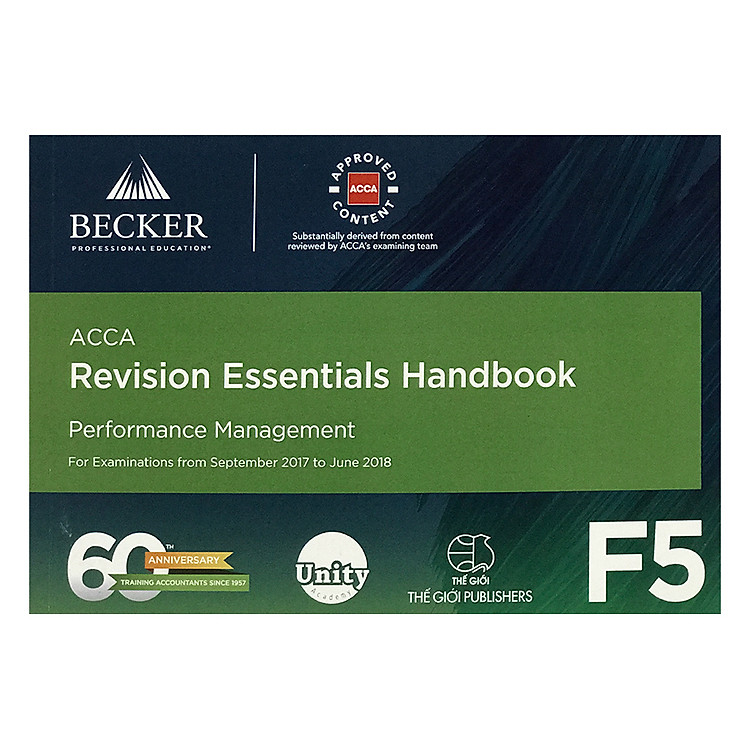 Sách ACCA Revision Essentials Handbook - F5 Performance Management