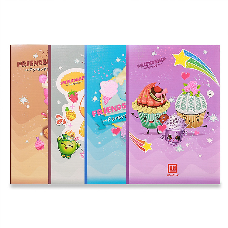 Vở 4 ô ly 200 trang South Star Cupcake 0748 (5 quyển)