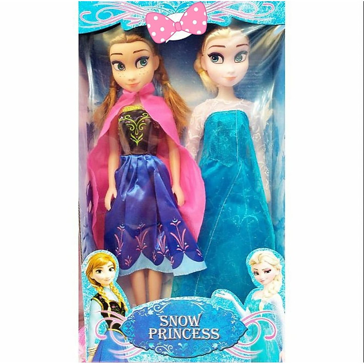 Bộ 2 búp bê Elsa và Anna size to 45cm