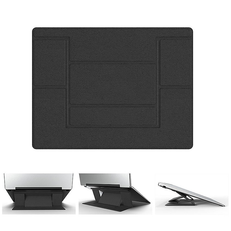 Đế nâng Laptop, Macbook "vô hình" siêu mỏng gọn - MÀU ĐEN