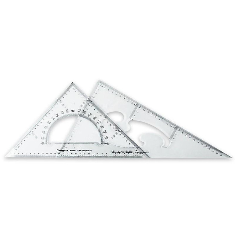 Bộ Thước Eke 33cm 2 trong 1 (2 chiếc) - Ảnh 4