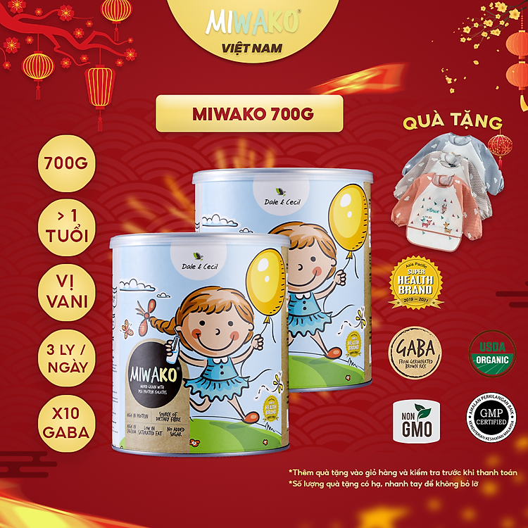 Mua tại Tiki: Nơi Sữa Hạt Miwako Vị Gạo 700g - 2 Hộp Tin cậy Chính hãng, giá tốt