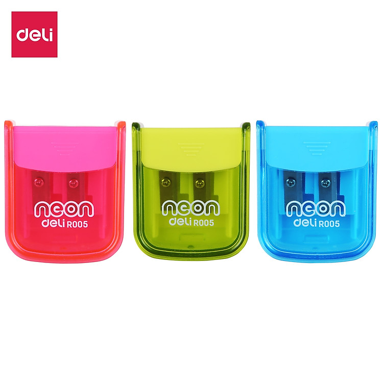 Gọt Chì Mini Deli 2 Lỗ (Màu ngẫu nhiên)