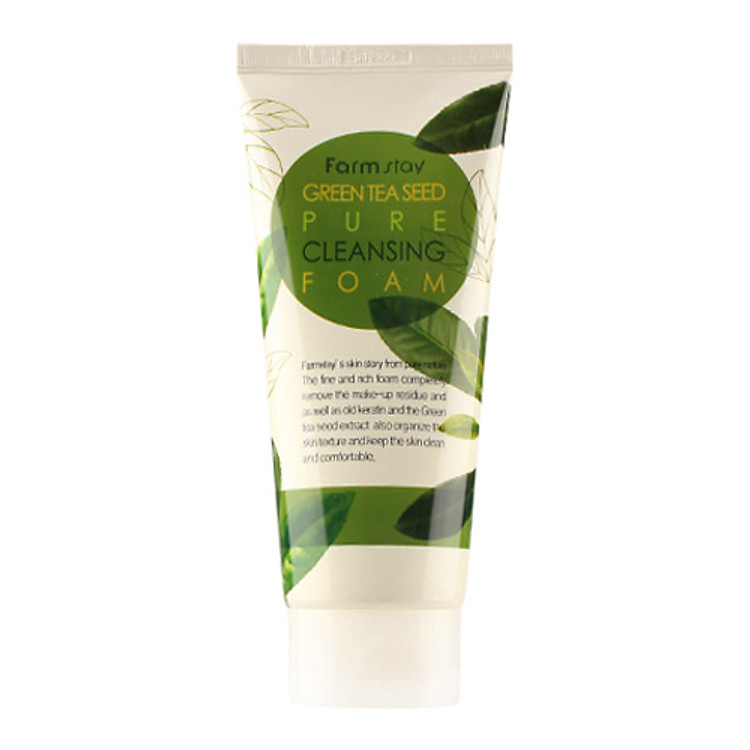 Sữa Rửa Mặt Chiết Xuất Từ Trà Xanh Farmstay Green Tea Seed Pure Cleansing Foam (180ml)