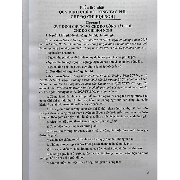 Chế độ Công Tác Phí, Chi Hội Nghị và Cơ Chế Tự Chủ Tài Chính, Kiểm Soát, Thanh Toán các Khoản Chi Thường Xuyên theo Thông tư số 12/2025/TT-BTC (V2563T) - Ảnh 4