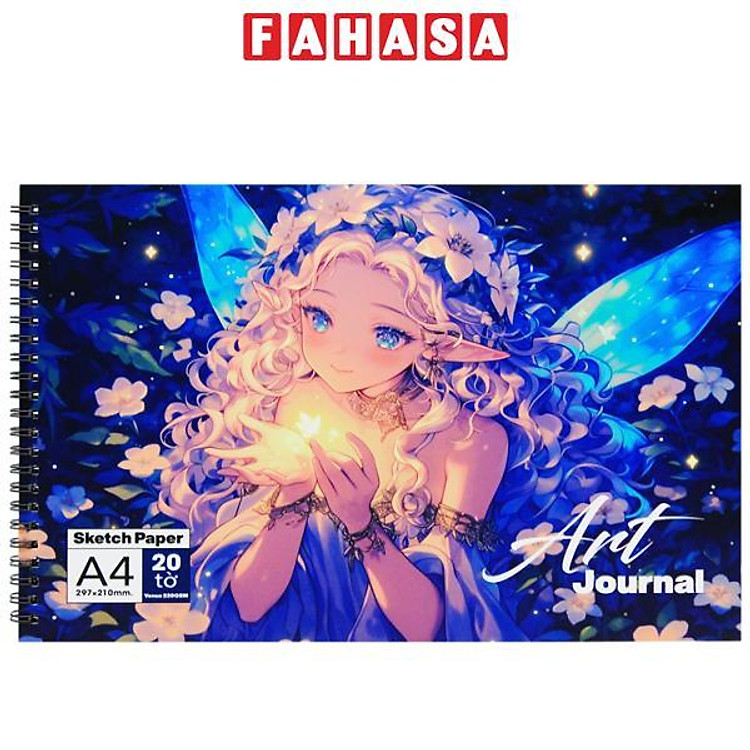 Tập Vẽ Lò Xo Art Journal A4 (40 trang)