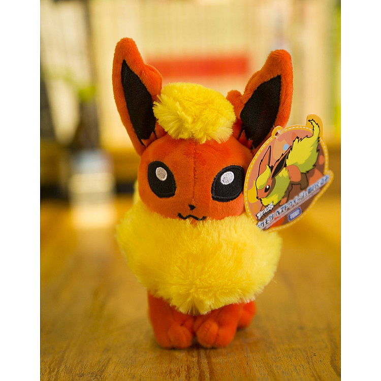 Mua Gấu bông Pokemon Eevee Flareon 20cm Chính hãng Tiết kiệm - Hình ảnh 3