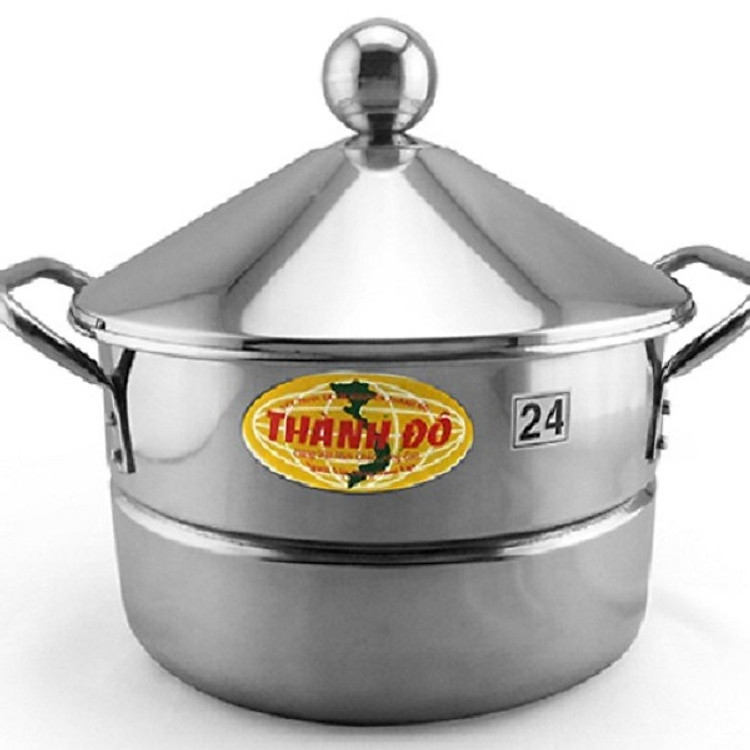 Nồi Bánh Cuốn Đa Đăng Thành Đô size 30cm Thay Thế Xửng Hấp, Nồi Hấp, Bộ Nồi Hấp ,Nồi Inox 304, Nồi Nấu Xôi, Nồi inox