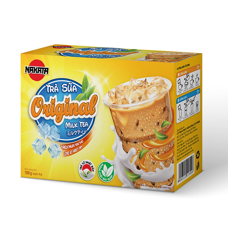 Trà sữa original hiệu Nakata hộp 108g