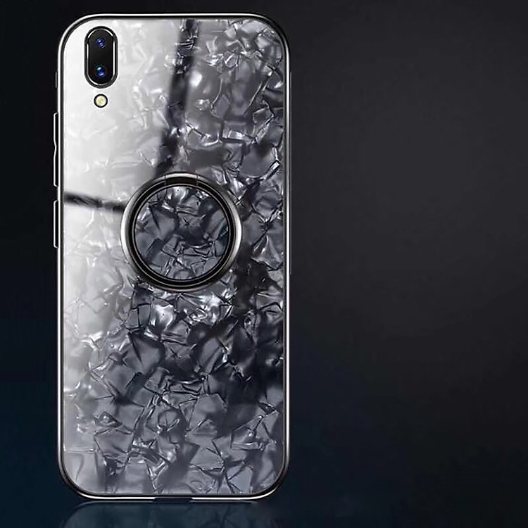 Iring nhẫn điện thoại ring dán lưng điện thoại ring phone mobile thông minh 0412 vân đá xoay tròn 360 độ móc ngón tay giữ điện thoại chắc chắn