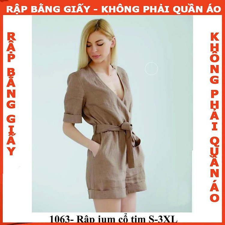 Rập Jum Cổ Tim - Rập Giấy Mã 1063 (Bản Vẽ) - Ảnh 2