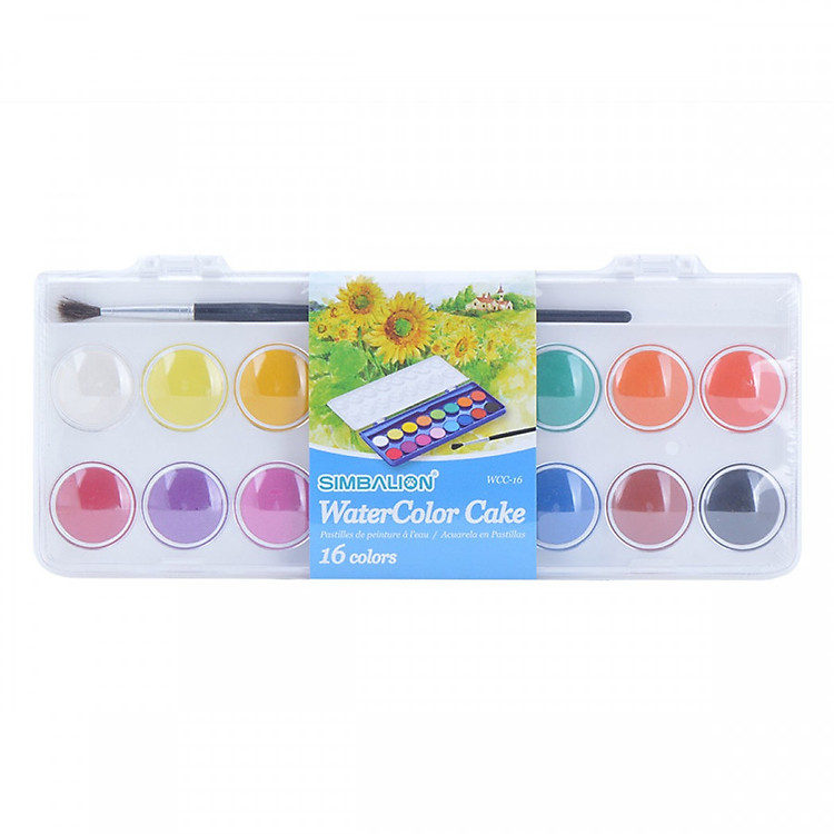 Bộ Màu Nước Dạng Khay WCC-16 (16 màu)