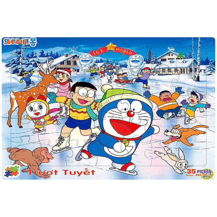 Mua Combo 4 bộ tranh xếp hình A4 cho bé Chính hãng Ưu đãi - Hình ảnh 4