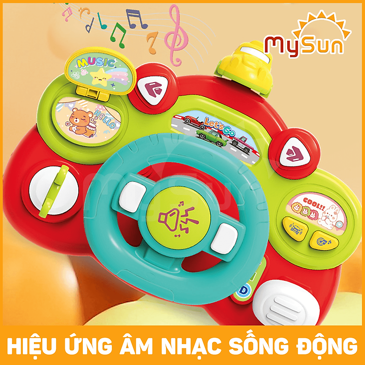 Vô lăng ô tô đồ chơi cho bé Chính hãng Giá tốt - Hình ảnh 5