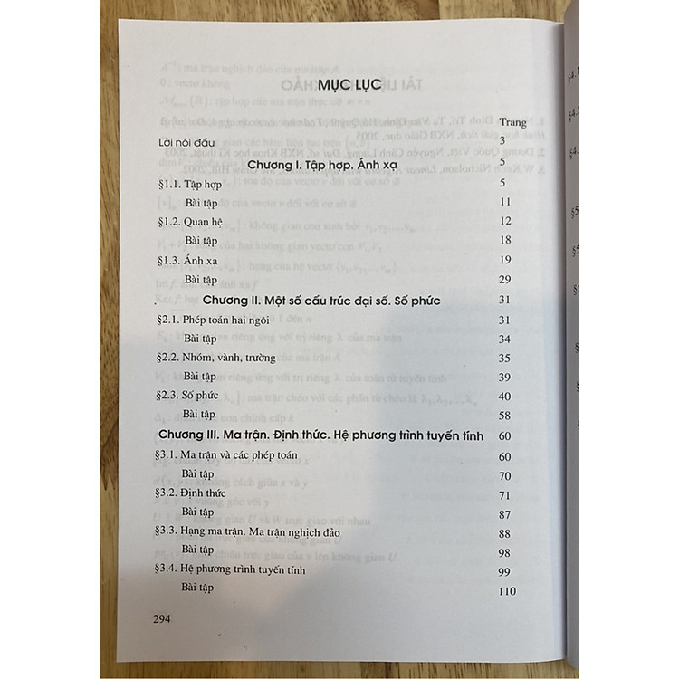 Toán Học Cao Cấp – Bài Tập Toán Học Cao Cấp (Tập 1) - Ảnh 5