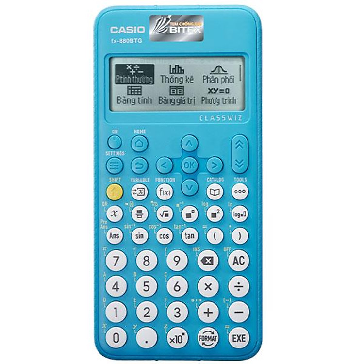 Máy Tính CASIO FX-880BTG – Màu Xanh Biển