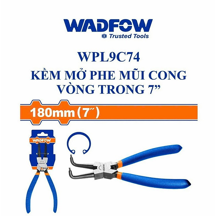 KỀM MỞ PHE MŨI CONG VÒNG TRONG 7" WADFOW - HÀNG CHÍNH HÃNG