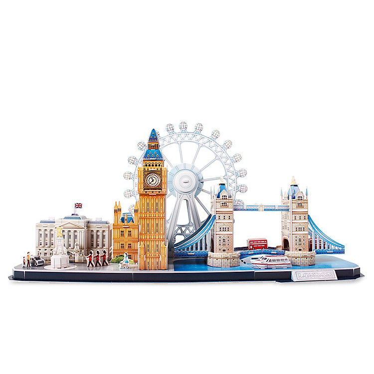 Bộ đồ chơi mô hình lắp ráp 3D - Mẫu Đô thị London, Vương Quốc Anh