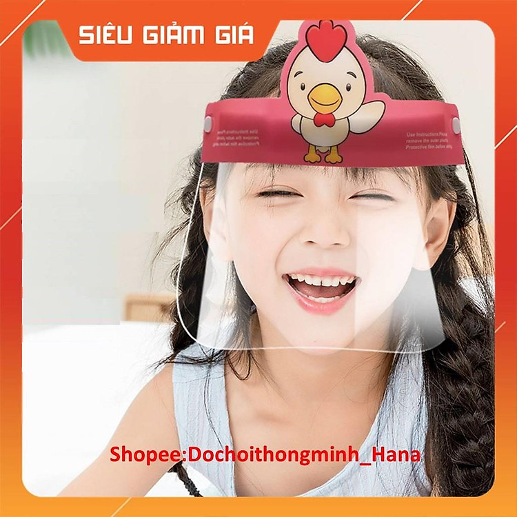Kính chống giọt bắn cho bé Face Shield HCM Mặt kính trong suốt, chắn giọt bắn, chắn dịch, bảo vệ bé.