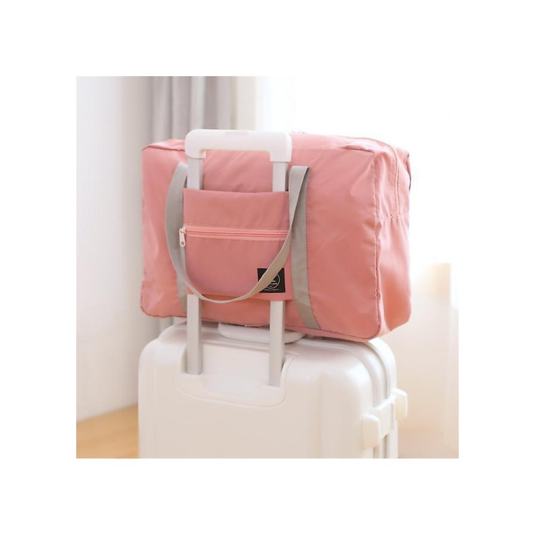 Túi Du Lịch Vải Dù Gấp Gọn Có Thể Xách Tay, Gắn Đầu Kéo Vali