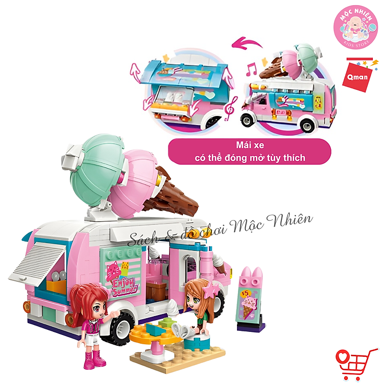 Mua Đồ chơi lắp ráp Qman 2029 - Xe Kem Chính hãng Ưu đãi - Hình ảnh 4