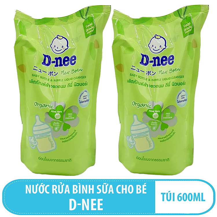 Mua Bộ 2 Gói Nước Rửa Bình Sữa D-nee Chính hãng Giá rẻ - Hình ảnh 2