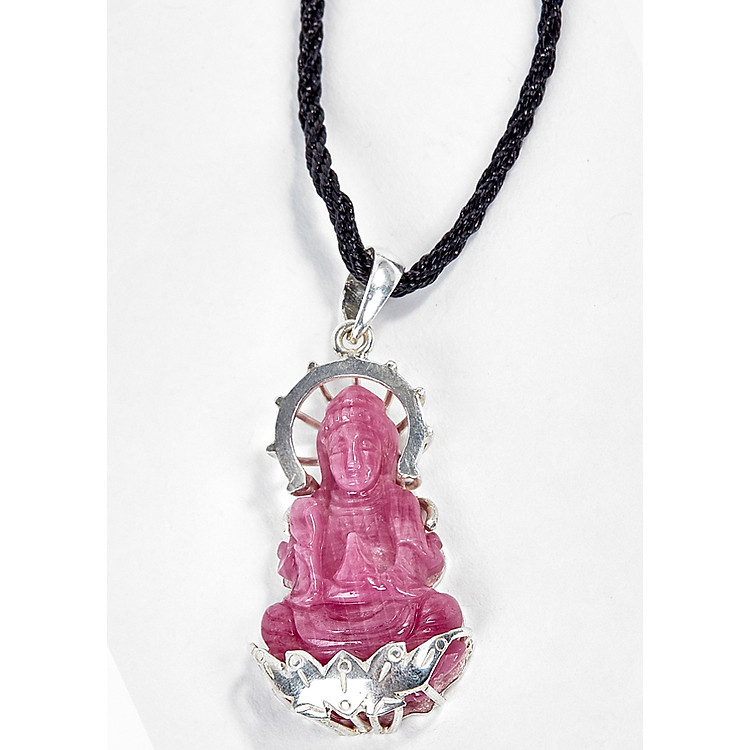 Mặt Dây Chuyền Phật Bà Quan Âm Ruby Ngọc Quý Gemstones