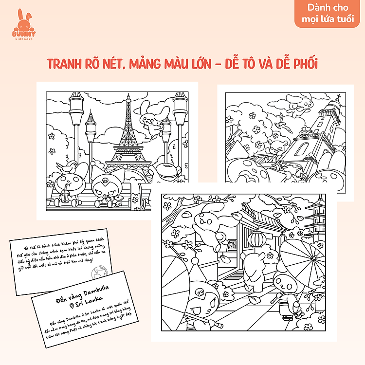 Tô Màu Kuromi và Những Người Bạn Khám Phá Thế Giới Siêu Cute - Ảnh 3