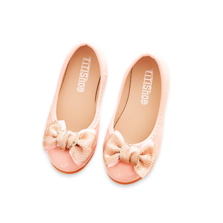 Giày búp bê bé gái 6-10 tuổi họa tiết nơ sang trọng – G24