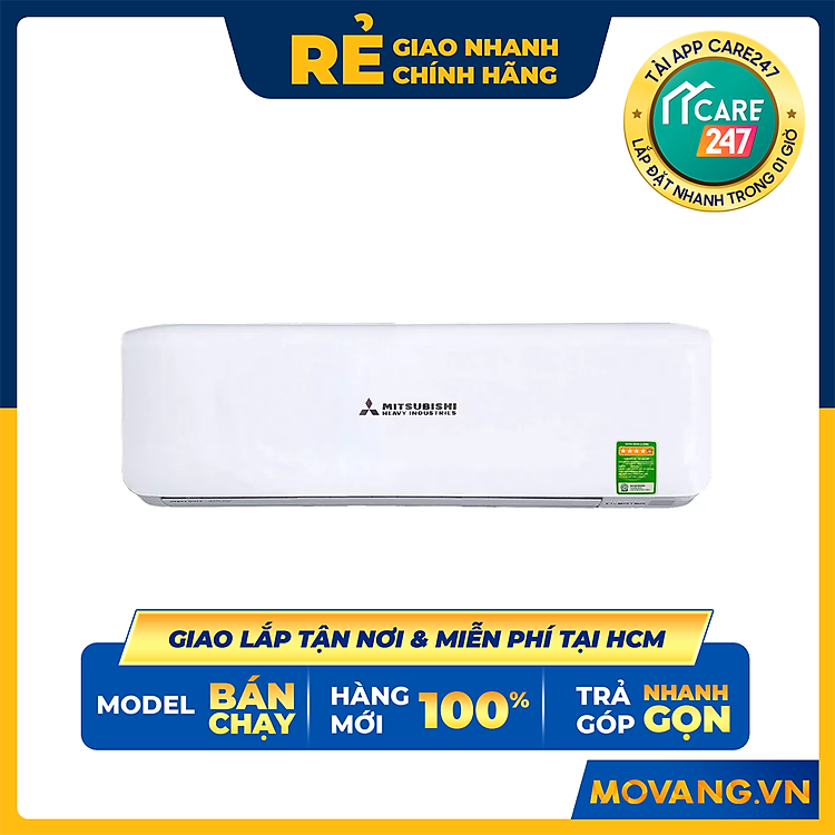 Máy lạnh Mitsubishi Heavy Inverter 2.5 HP SRK24YXS-W5 - Hàng chính hãng - Chỉ giao HCM