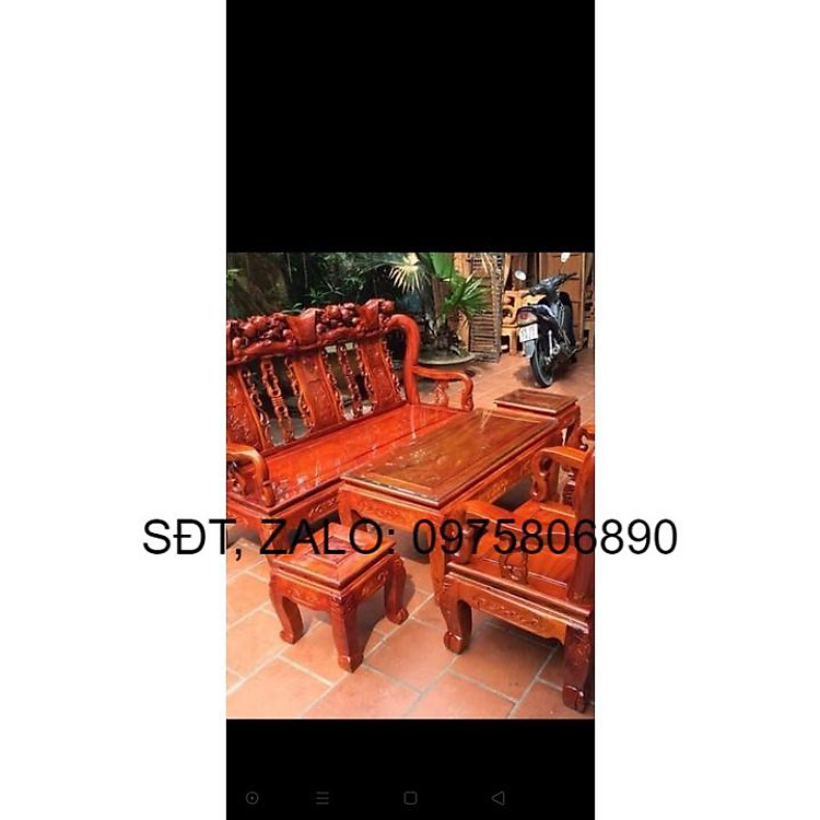 Bộ bàn ghế gỗ lim giá đã bao gồm phí ship