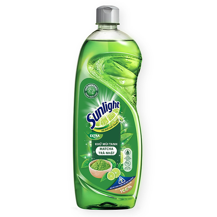 Nước Rửa Chén Sunlight Trà Xanh Dạng Chai 750g