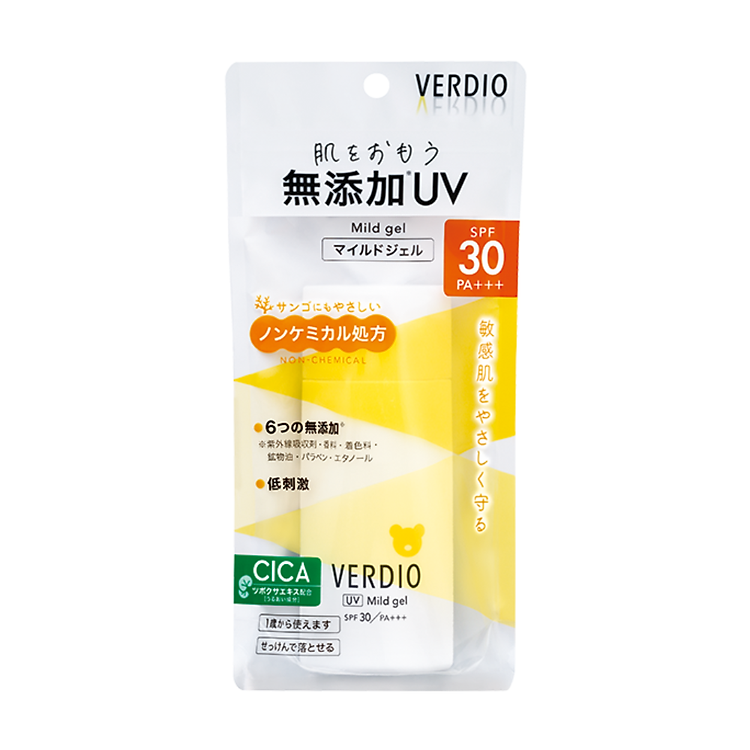 Gel Chống Nắng Dịu Nhẹ Cho Da Nhạy Cảm Và Cho Trẻ Em Omi Verdio SPF30 PA+++ (80g/tuýp)