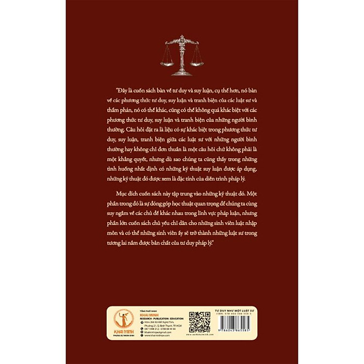 Tư Duy Như Một Luật Sư - Một Chỉ Dẫn Pháp Luận Quan Trọng Cho Người Hành Nghề Luật - Ảnh 3