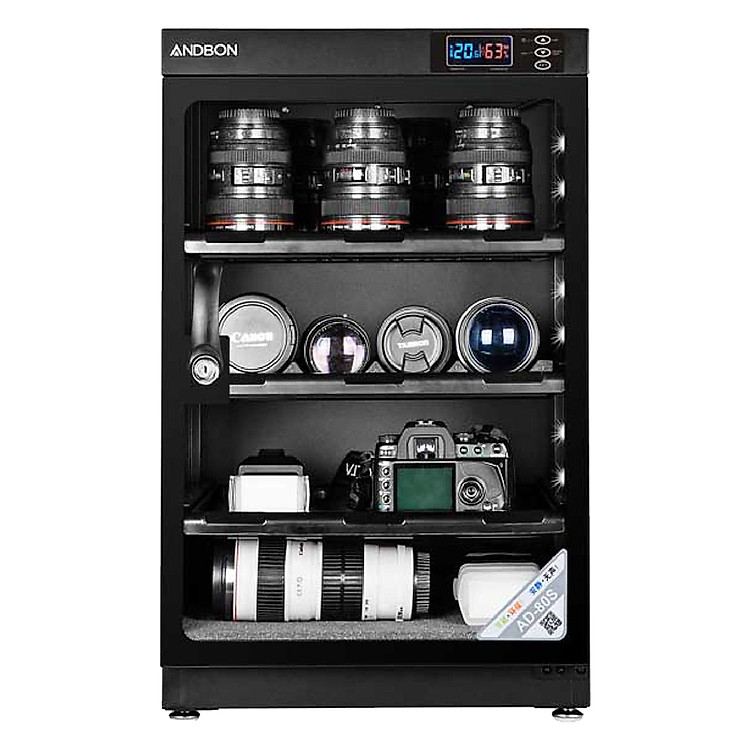 Tủ Chống Ẩm Andbon AD-80S (80 Lít) - Hàng Nhập Khẩu