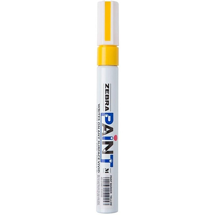 Bút Lông Bảng Zebra Paint Marker - Màu Vàng - Ảnh 3