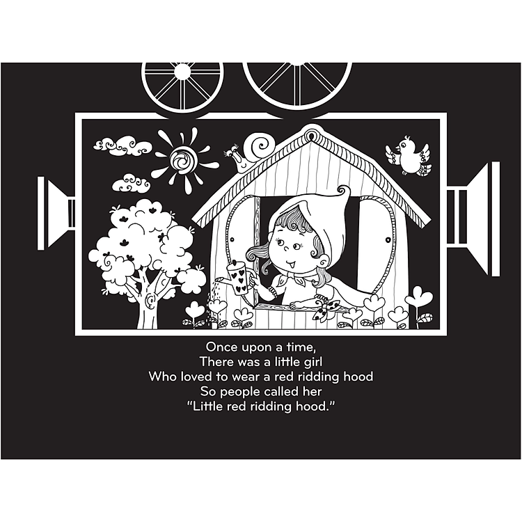 Tương Tác - Sách Chiếu Bóng - Cinema Book - Rạp Chiếu Phim Trong Sách - Cô Bé Quàng Khăn Đỏ - Ảnh 3