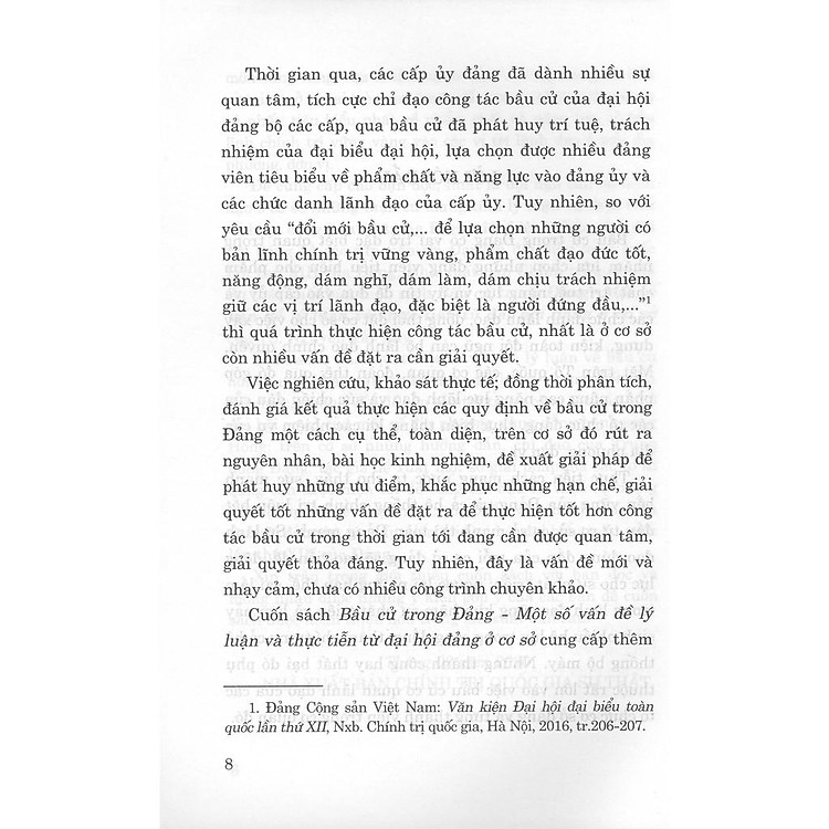 Bầu Cử Trong Đảng - Một Số Vấn Đề Lý Luận Và Thực Tiến Từ Đại Hội Đảng Ở Cơ Sở - Ảnh 6