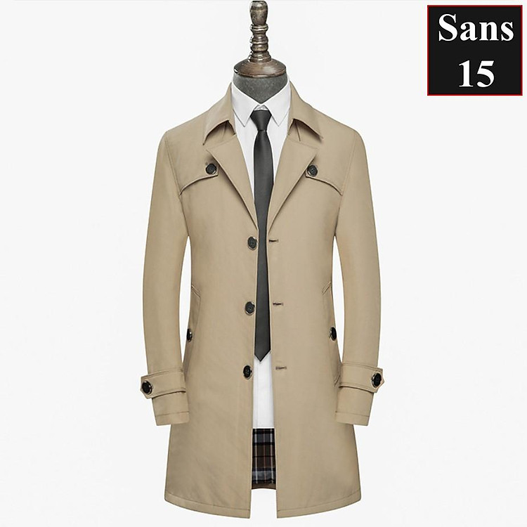 Áo Khoác Kaki Nam Dáng Vừa Áo Măng Tô Nam Chất Kaki Sans15 Sans Shop