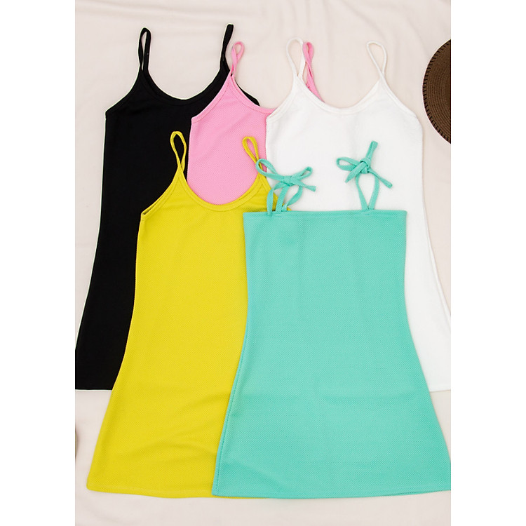 Đầm Nữ Chữ A Hai Dây Đơn Giản KASS