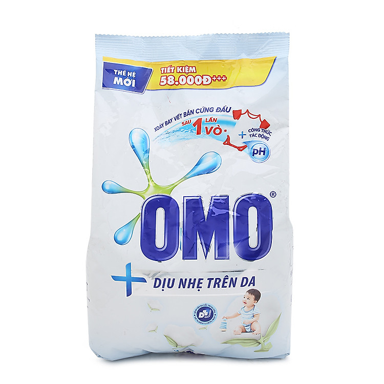 Bột Giặt Dịu Nhẹ OMO Bịch 4,1 KG