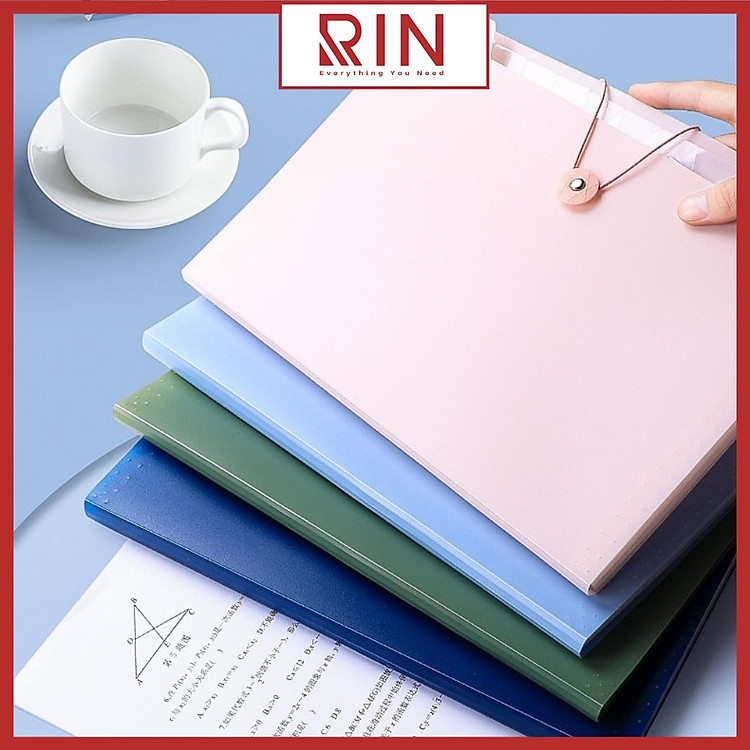 File đựng tài liệu A4 (4 ngăn) - Xanh Dương Đậm - Ảnh 2